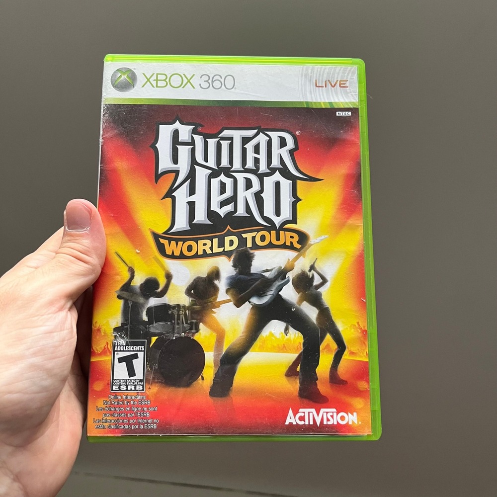 Guitar Hero World Tour Xbox 360 Activision Music Rhythm Game 2008 NTSC Complete
